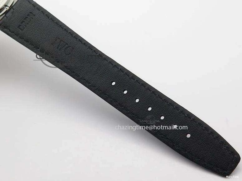 MIROTIME 0225 UrbanStyle Portuguese Tourbillon Power Reserve Moonphase SS White Dial On Black Leather Strap 7318